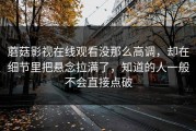 蘑菇影视在线观看没那么高调，却在细节里把悬念拉满了，知道的人一般不会直接点破